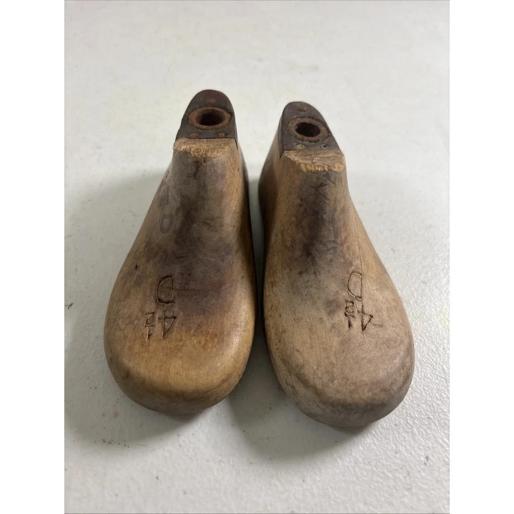 WOODEN SHOE FORMS Child's Size 4 1/2D Morton Last Co‎ Cincinnati 1954 2 Pair (4)